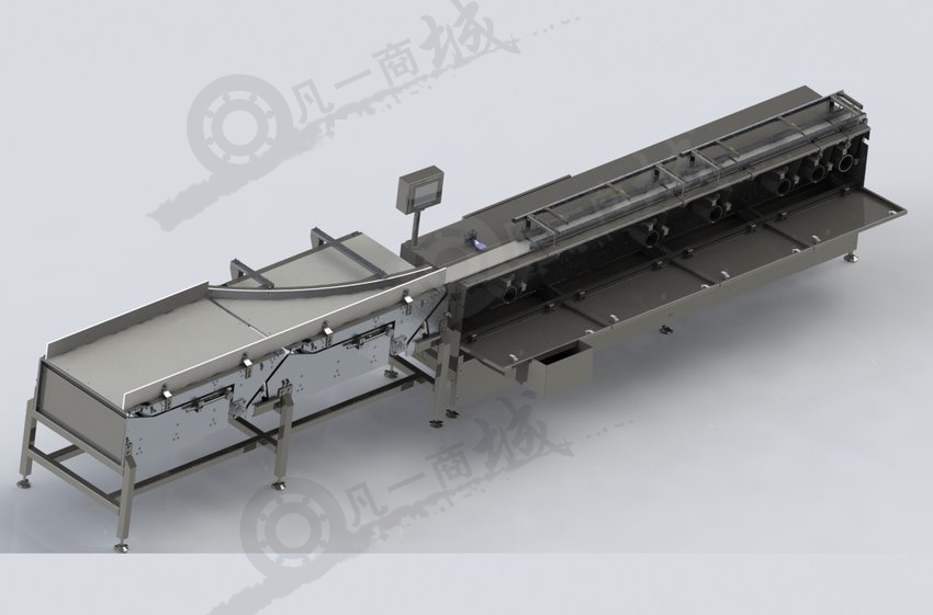 包裝分流輸送機(jī)3D模型圖 模型截圖[4]
