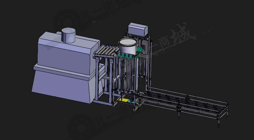 輸送提升機構(gòu)模型圖 模型截圖[1]