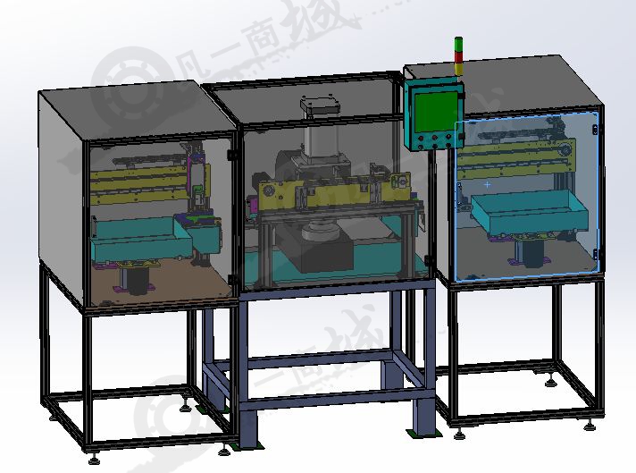 模壓機(jī)組裝機(jī)3D圖 模型截圖[1]