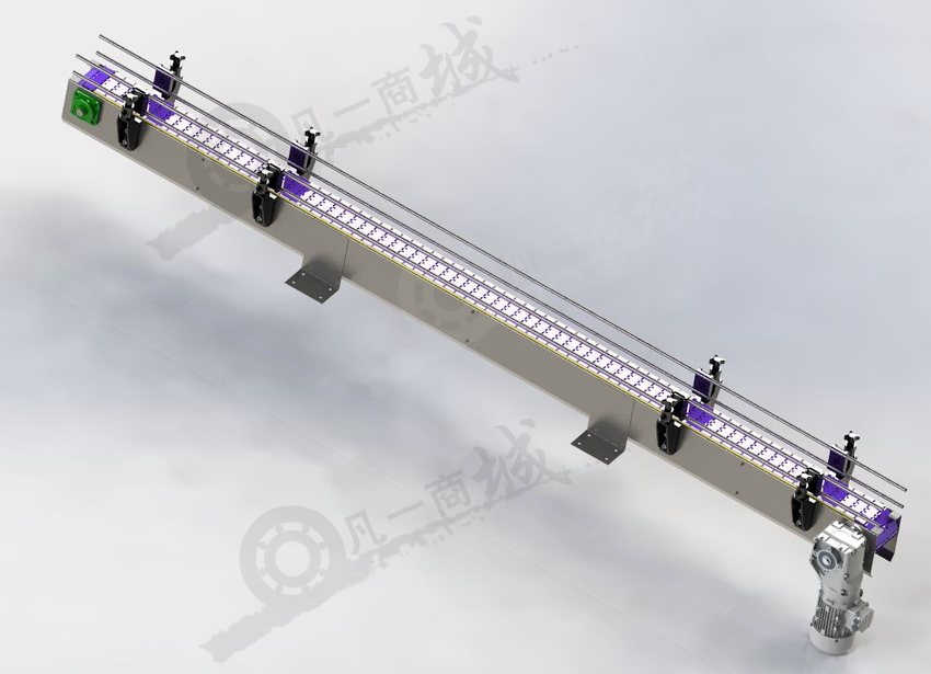 3米長(zhǎng)瓶子輸送機(jī)3D圖 模型截圖[1]