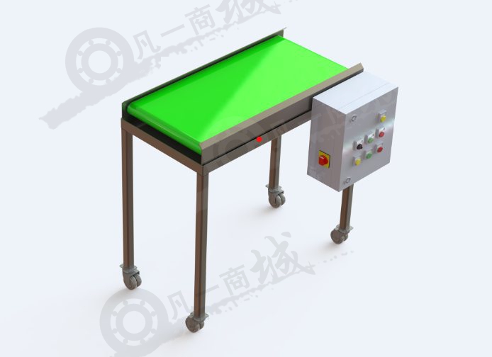 帶稱重傳感器輸送機(jī)三維模型 模型截圖[1]