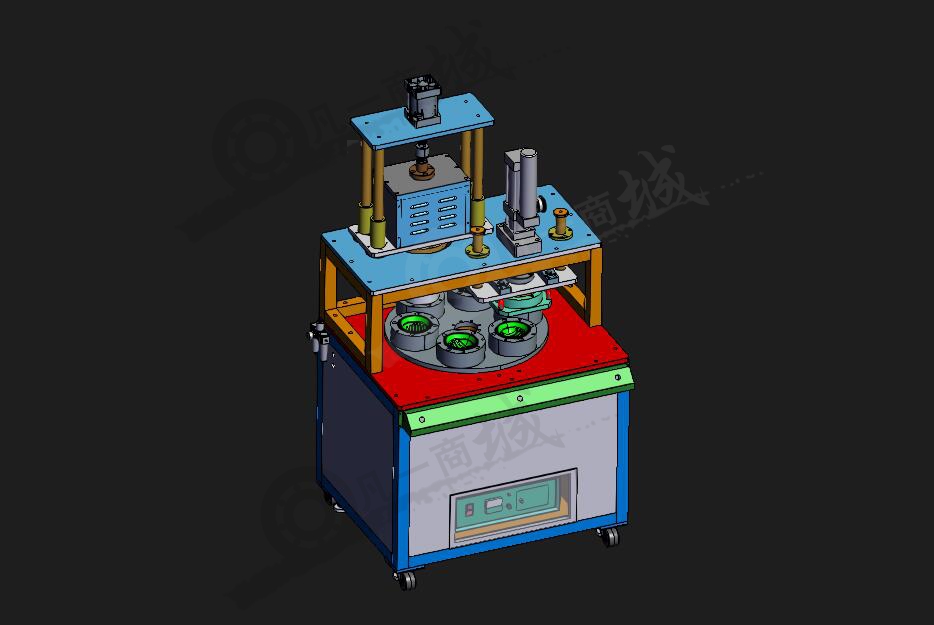 杯蓋熱壓成型機(jī)3D模型圖 模型截圖[1]