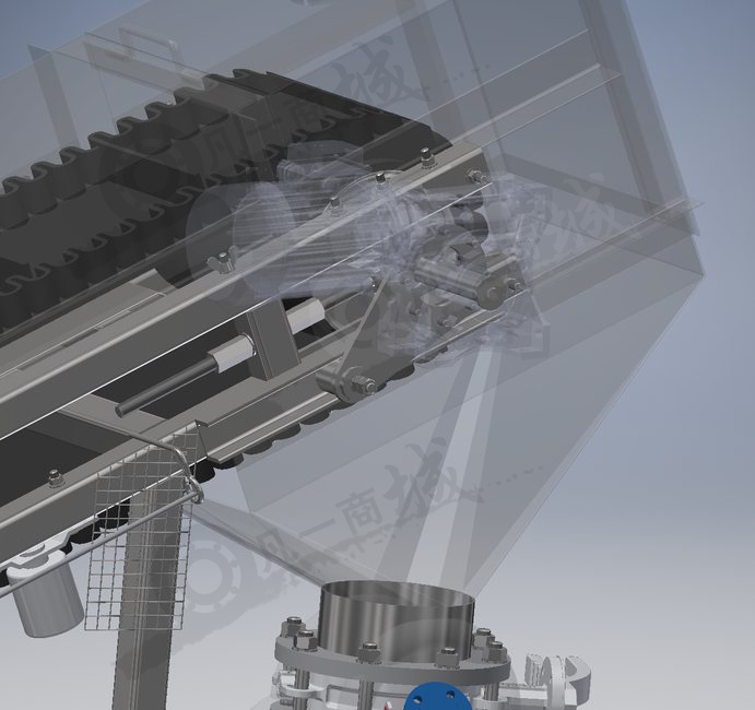 皮帶提升輸送裝入機(jī)3D圖 模型截圖[3]