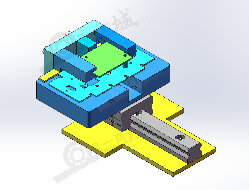 線路板鉚接治具3D圖 模型截圖[1]