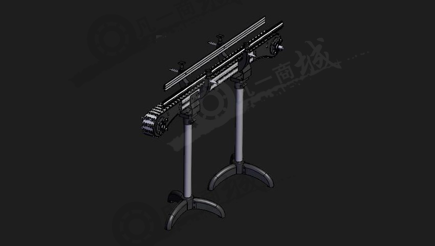 輕型板鏈輸送機三維模型圖 模型截圖[1]