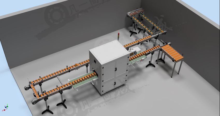 輕型板鏈輸送機三維模型圖 模型截圖[3]
