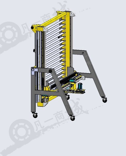 可折疊可移動(dòng)數(shù)控雕刻機(jī)3D模型 模型截圖[4]