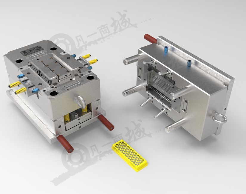 吸塵過濾網(wǎng)格注塑模具3D圖 模型截圖[1]