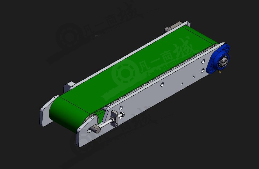 微小型PVC皮帶輸送機(jī)3D圖 模型截圖[1]
