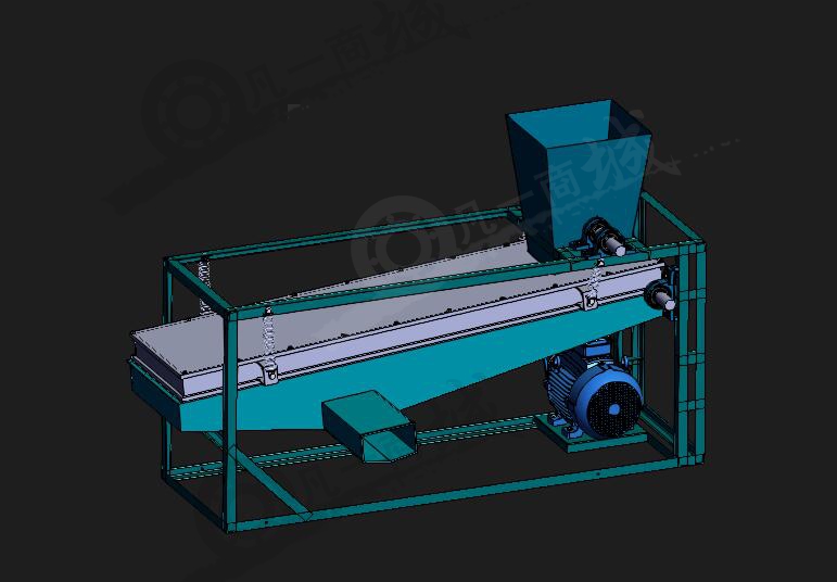 電動(dòng)振動(dòng)篩機(jī)三維模型 模型截圖[1]