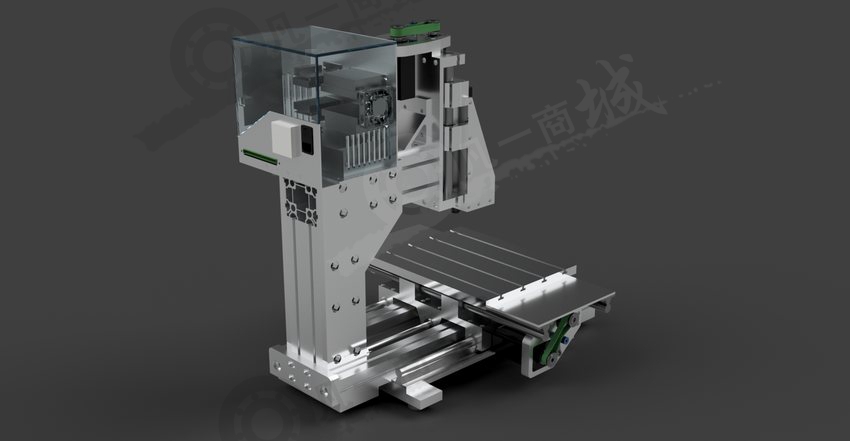 軟金屬用數(shù)控雕刻機(jī)3D模型 模型截圖[2]