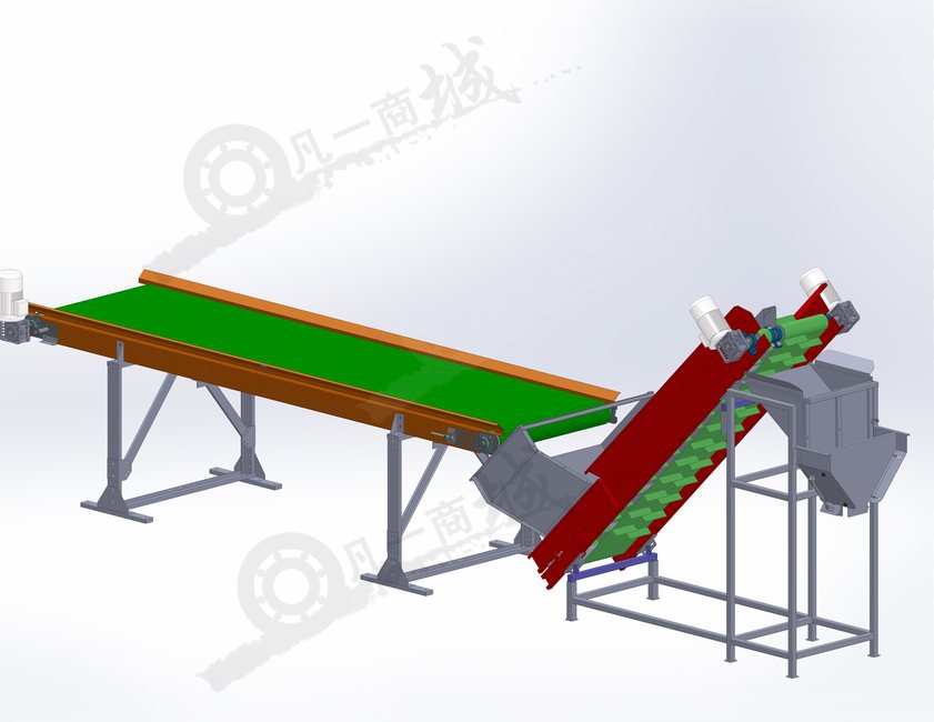 包裝袋提升輸送機(jī)3D圖 模型截圖[1]