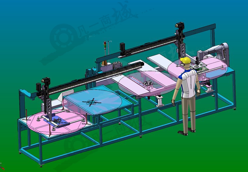 半自動(dòng)縫小袖口設(shè)備3D模型 模型截圖[1]