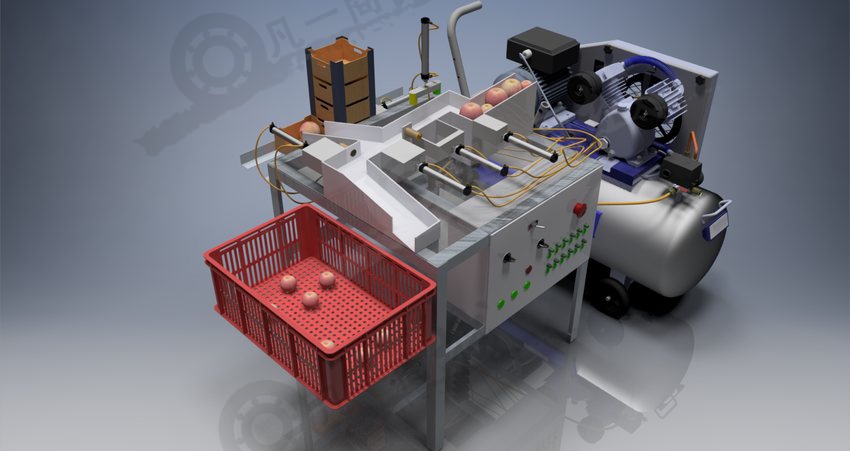 自動(dòng)水果氣動(dòng)分揀機(jī)3D模型 模型截圖[1]