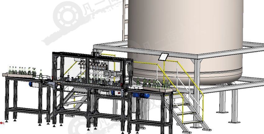 自動啤酒灌裝機(jī)模型圖 模型截圖[2]