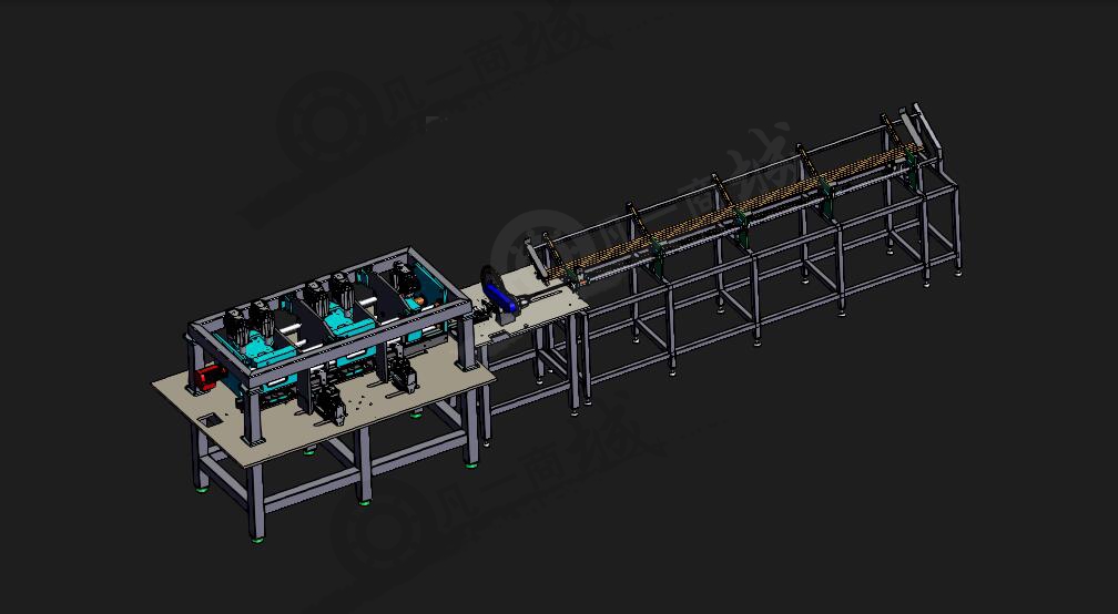 管材切割矯直機三維模型 模型截圖[1]