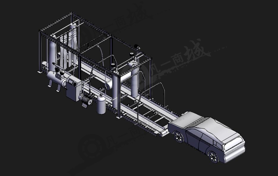自動輸送洗車機3D模型 模型截圖[1]