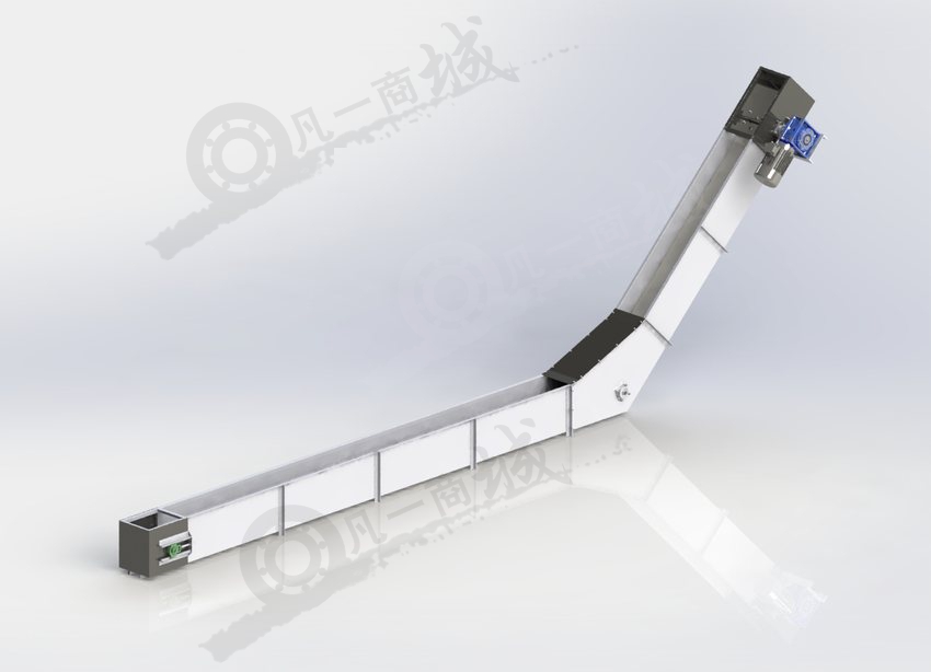 刮板式提升輸送機3D圖 模型截圖[2]