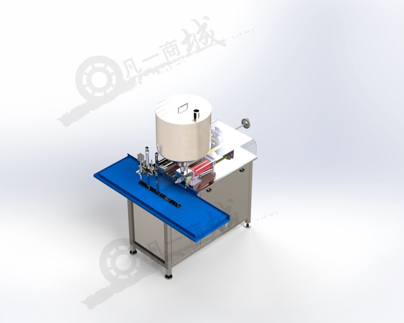 半自動(dòng)奶油灌裝機(jī)3D模型 模型截圖[1]