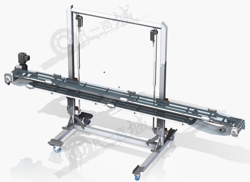 帶升降機構輸送機3D模型 模型截圖[1]