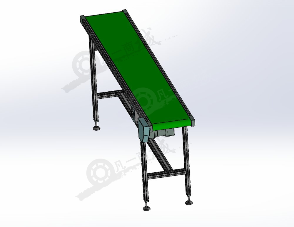PVC平皮帶輸送機(jī)-鋁型材輸送機(jī)設(shè)備3D模型圖 模型截圖[3]