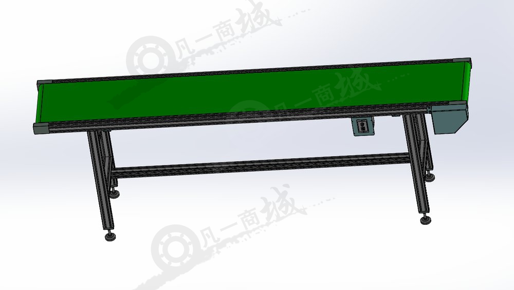 PVC平皮帶輸送機(jī)-鋁型材輸送機(jī)設(shè)備3D模型圖 模型截圖[4]