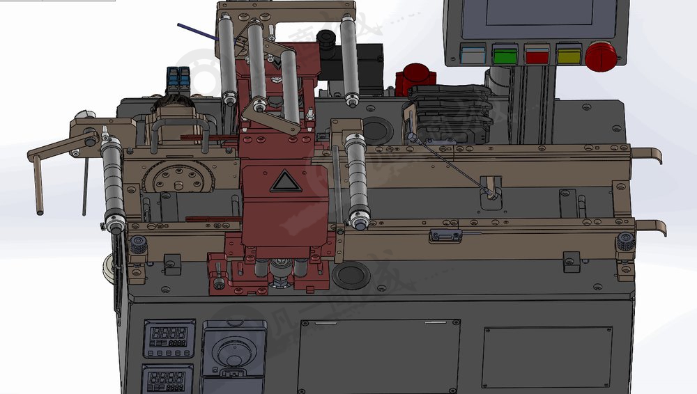 自動覆膜壓花包裝機(jī)-覆膜包裝流水線3D模型 模型截圖[3]