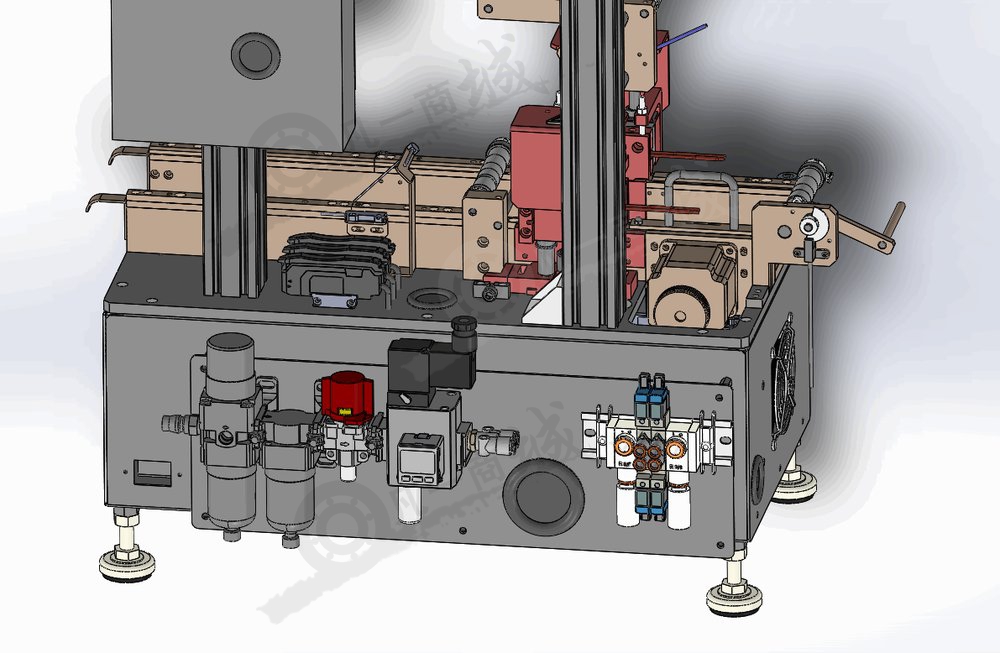 自動覆膜壓花包裝機(jī)-覆膜包裝流水線3D模型 模型截圖[4]