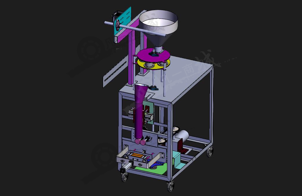 VFFS包裝機-振動包裝封口設備3D模型圖 模型截圖[1]