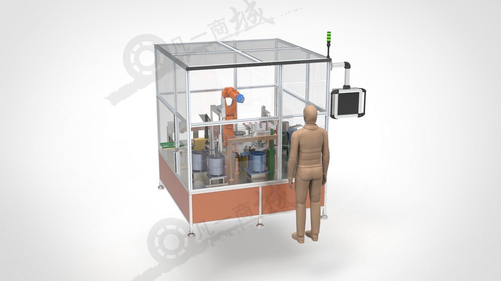 拾取和放置全自動(dòng)裝配機(jī)3D模型 模型截圖[1]