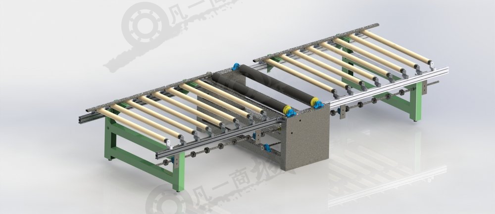 滾筒輸送機(jī)-膠板輸送輥道模型 模型截圖[1]