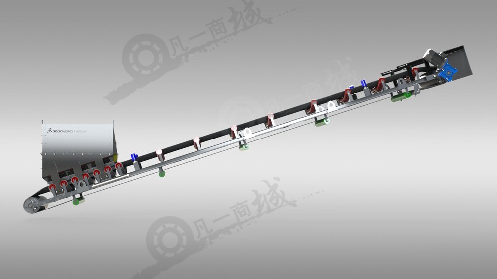 高輸送效率帶式輸送機3D模型 模型截圖[1]