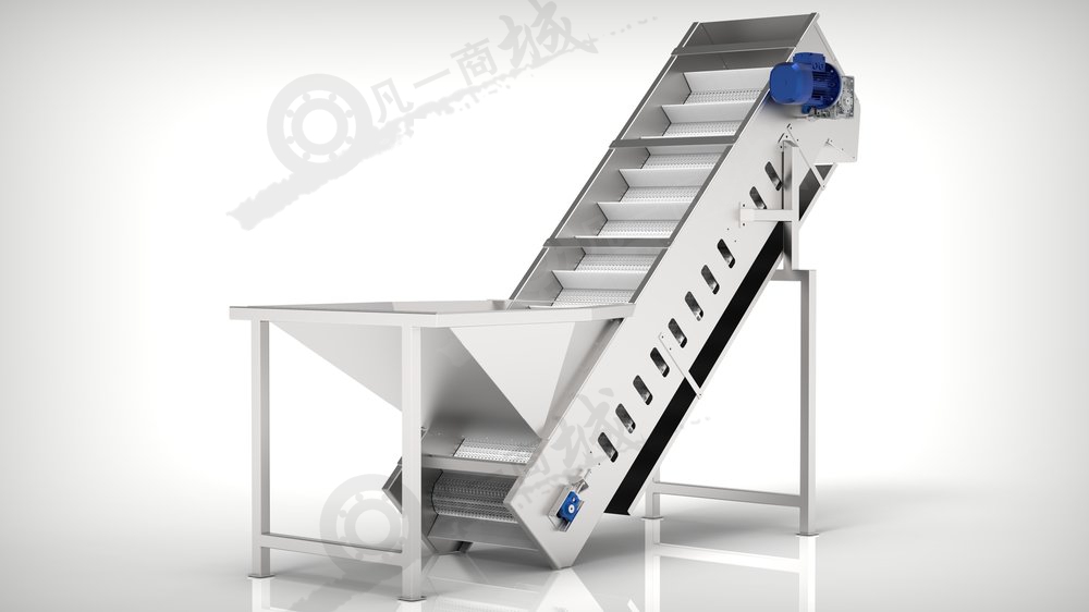 喂料提升輸送機(jī)模型-鏈板提升輸送線3D圖紙 模型截圖[2]