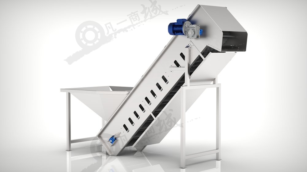 喂料提升輸送機(jī)模型-鏈板提升輸送線3D圖紙 模型截圖[3]