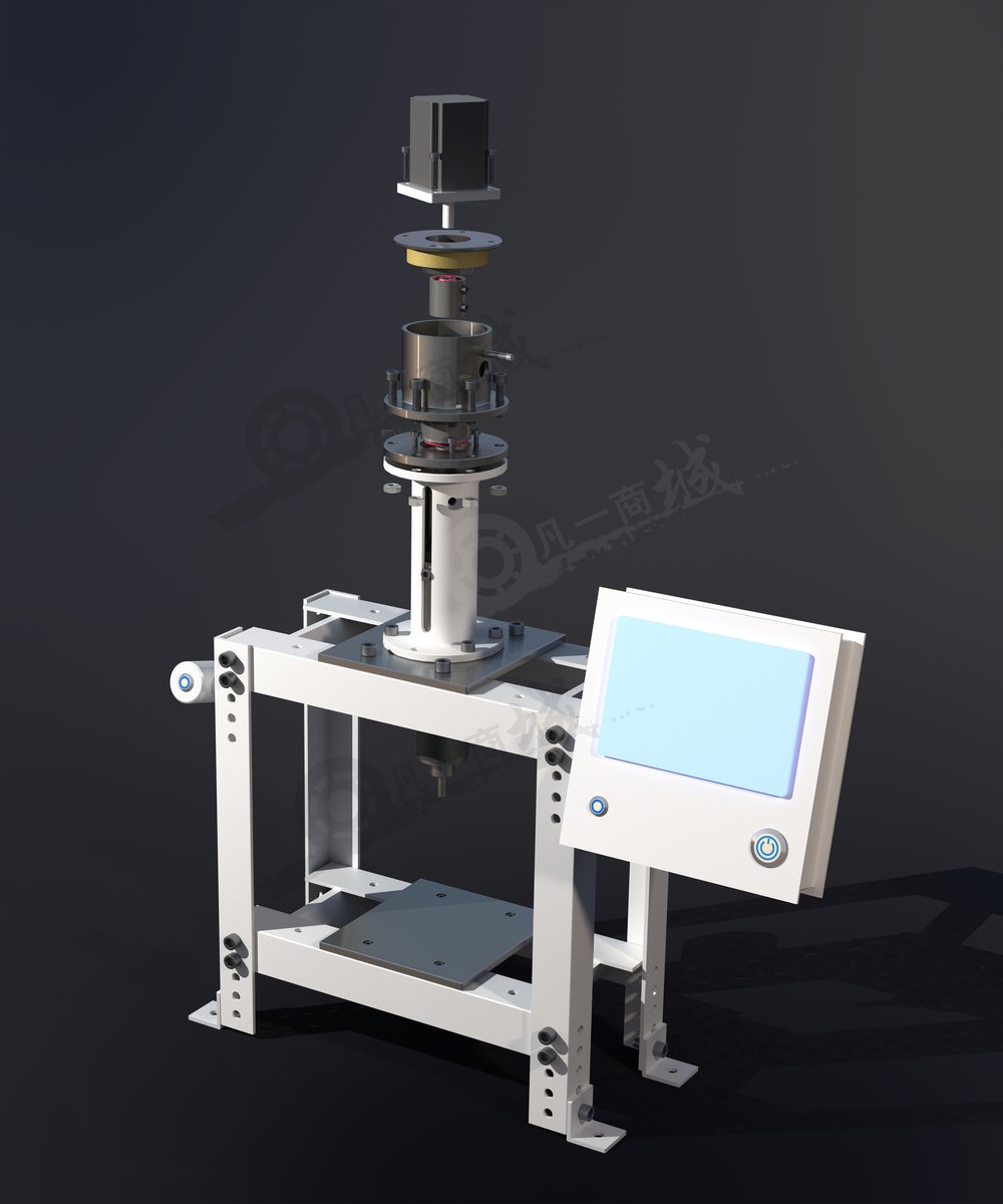 電動壓力機-加工中心壓力機設(shè)備3D模型圖紙 模型截圖[1]