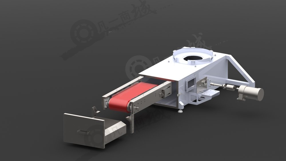耐熱鋼傳送帶輸送機(jī)三維模型 模型截圖[2]