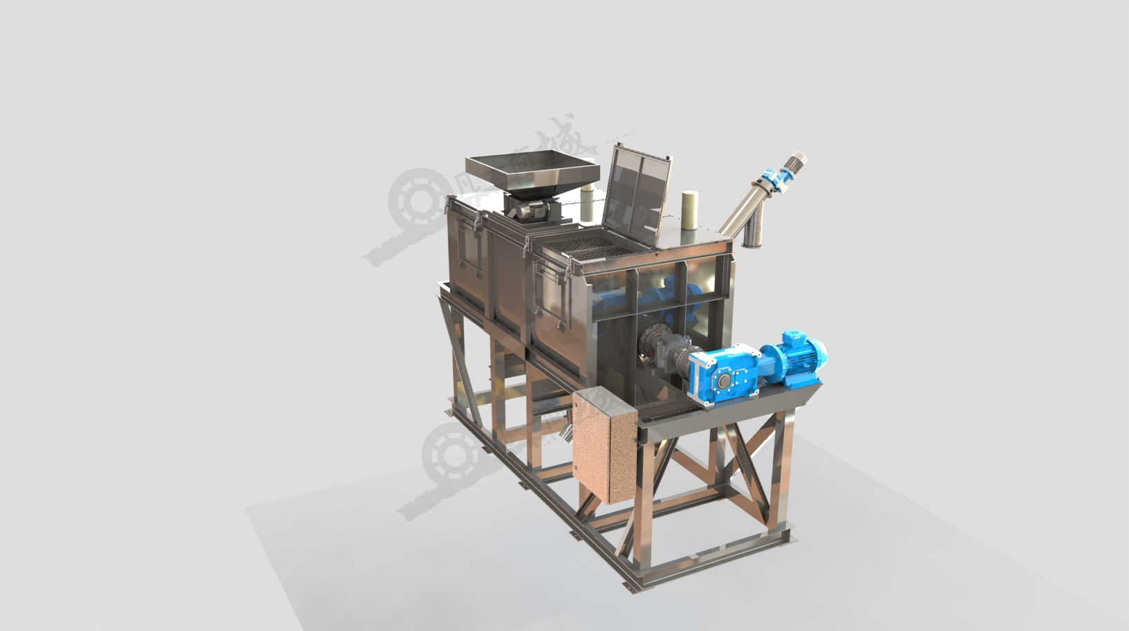 帶式混合攪拌器-帶式混合設(shè)備模型3D圖 模型截圖[1]