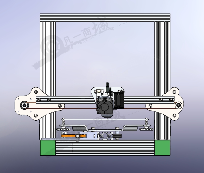 XYZ三軸3D打印機(jī)設(shè)備三維模型圖 模型截圖[3]