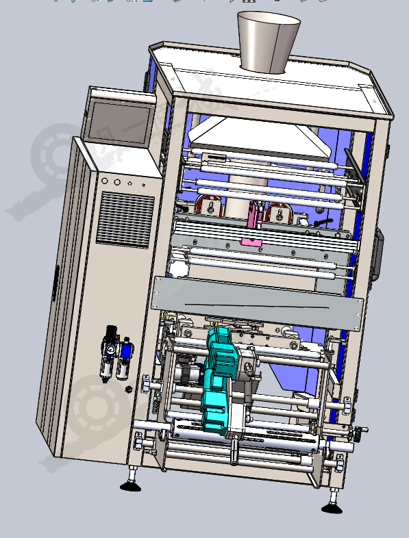 粉末包裝機(jī)-顆粒包裝設(shè)備3D模型圖 模型截圖[4]