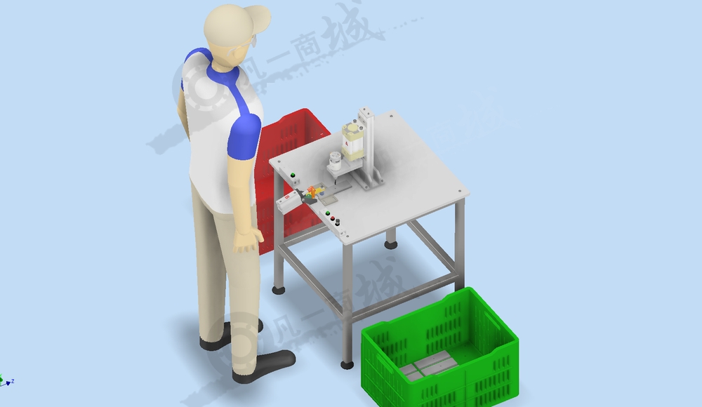 半自動(dòng)鉆孔機(jī)-氣缸鉆孔設(shè)備模型圖 模型截圖[1]