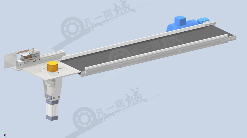 氣動鎖定輸送機系統(tǒng)-輸送設(shè)備模型3D圖 模型截圖[1]