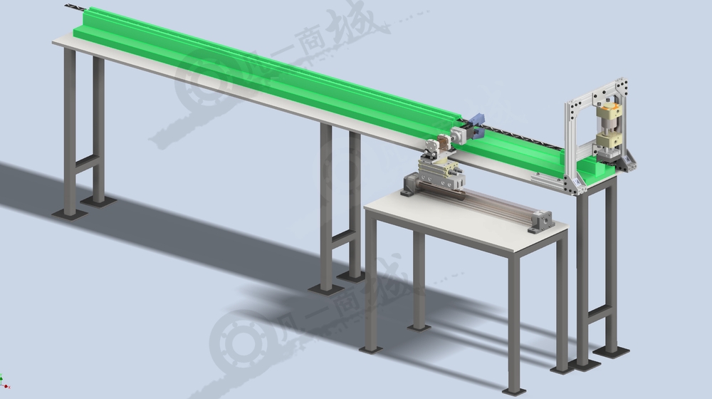 薄板自動(dòng)剪切機(jī)-裁剪設(shè)備3D模型圖 模型截圖[5]