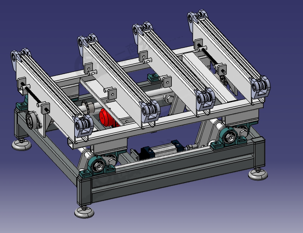 小型變向輸送線-頂升移栽機模型3D圖 模型截圖[1]