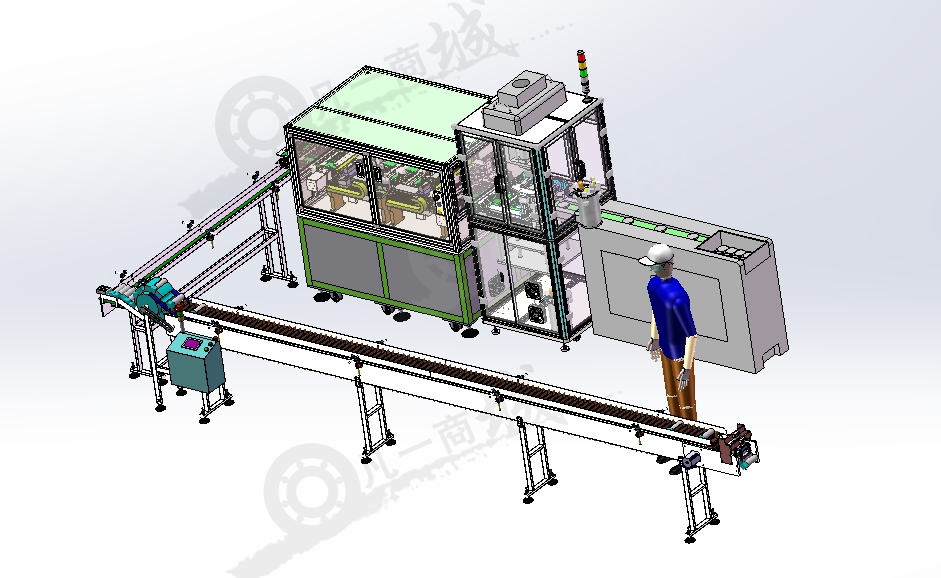 糖果加工包裝流水線設計模型3D圖 模型截圖[4]