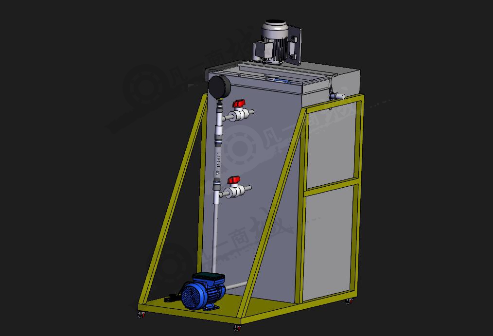 泥漿射流沖蝕試驗(yàn)機(jī)3D模型圖 模型截圖[1]