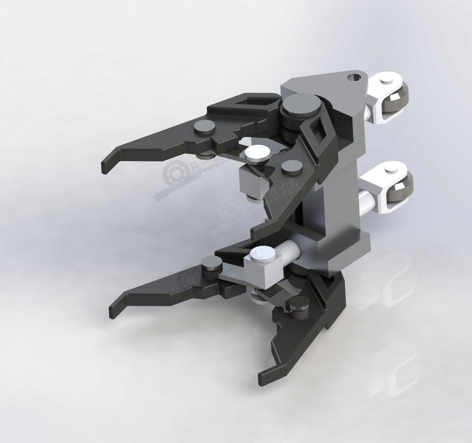 機(jī)械抓手-雙工位雙爪抓手-多功能夾頭3D模型 模型截圖[1]