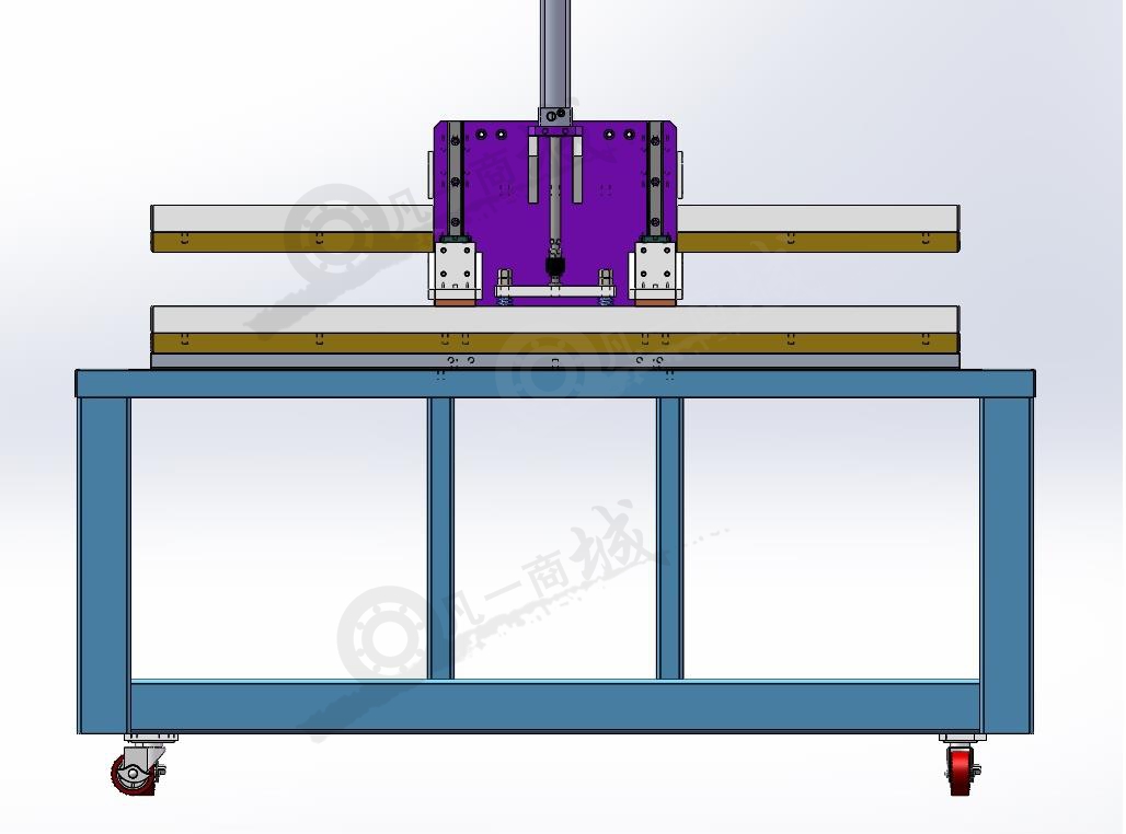 壓布機-魚竿碳布壓燙工作臺3D模型 模型截圖[1]