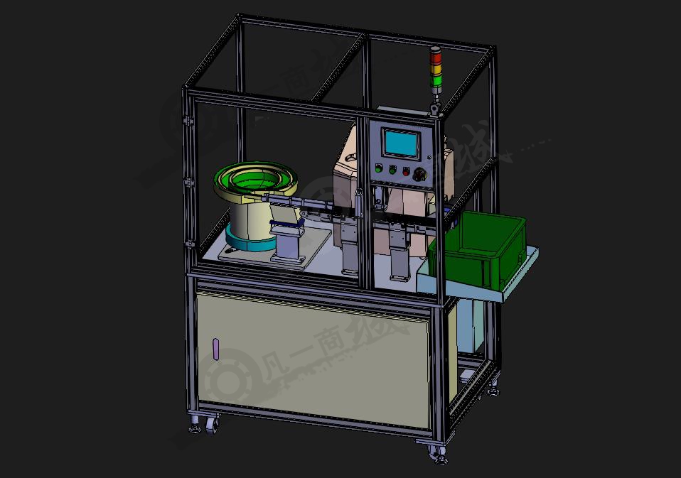 振動(dòng)盤(pán)送料機(jī)-自動(dòng)給料沖壓設(shè)備3D模型 模型截圖[1]