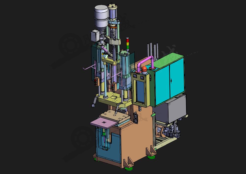 注塑成型機(jī)-立式注塑機(jī)3D模型圖 模型截圖[1]