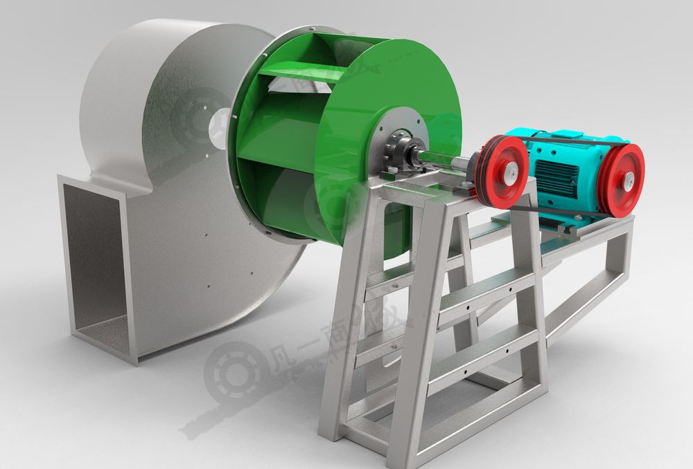 離心風(fēng)機-離心式通風(fēng)機3D模型圖 模型截圖[3]